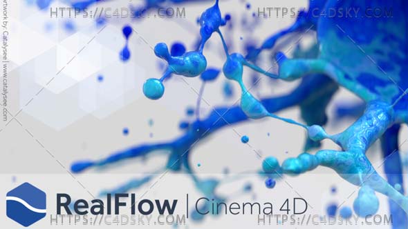 C4D插件-流体特效模拟插件NextLimit RealFlow C4D 3.2.2.0054 R23 Win版