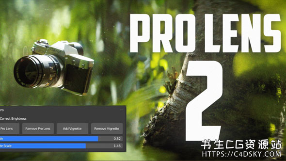 Blender插件-真实镜头散景背景虚化景深插件Pro Lens 2