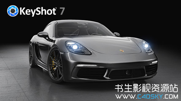 中文版Keyshot 7实时光线追踪渲染软件Luxion KeyShot Pro 7.2.135 注册机版