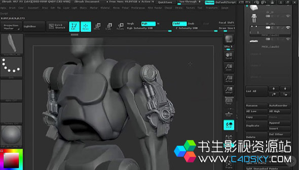 硬表面角色机器人建模渲染教程Pluralsight – Designing Hard Surface Characters with ZBrush and Keyshot 免费下载