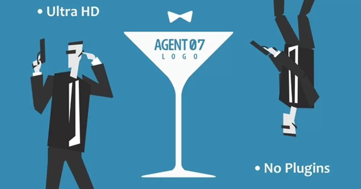 mg动画代理07标志AE模版Agent 07 Logo插图