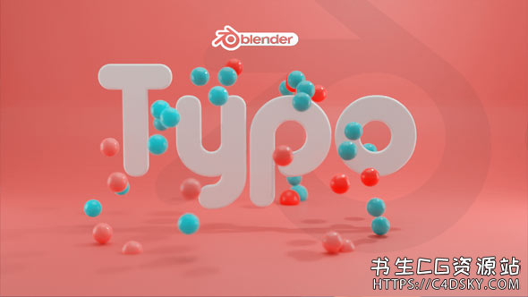 Blender中文版插件-MG动态图形风格化文本动画教程Typo Text Addon v1.0.0