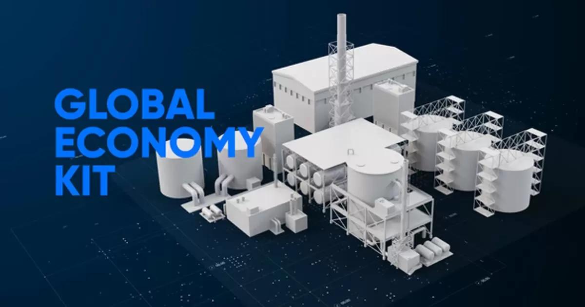 全球经济广播包建筑动画元素AE视频模版Global Economy Broadcast Pack插图