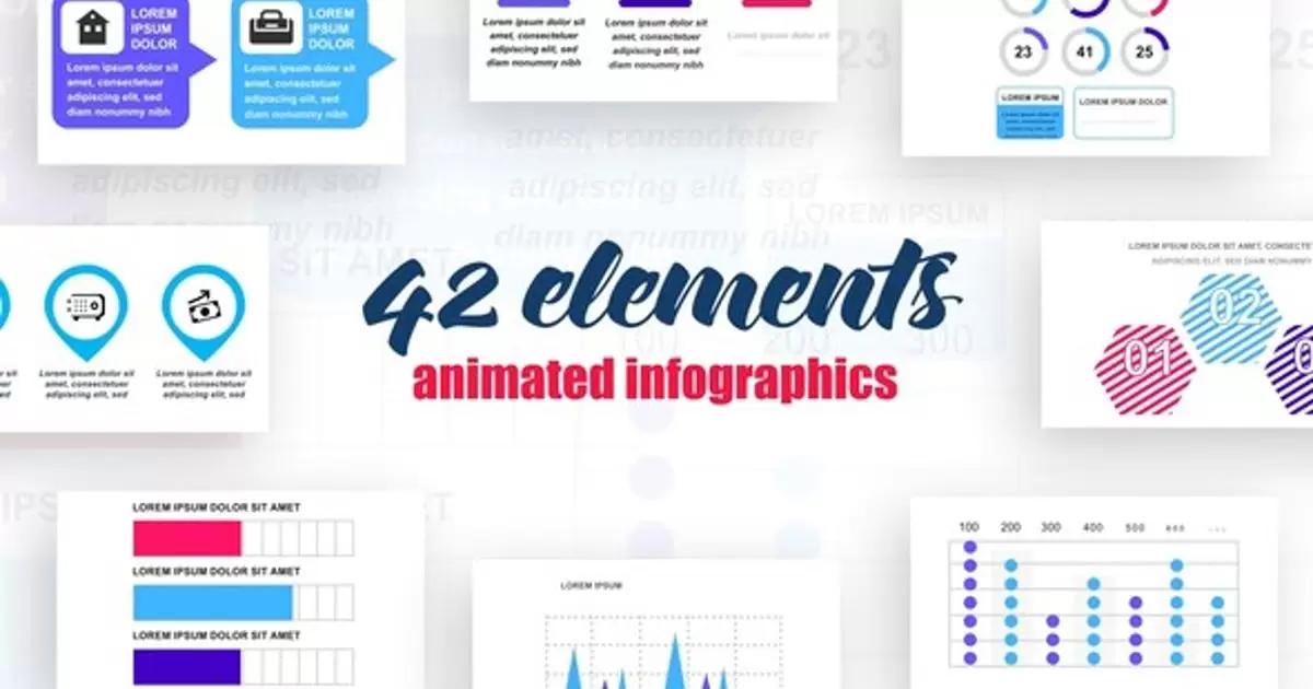 信息图表第6卷元素动画AE视频模版Infographics Vol.6插图