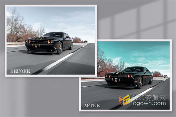 汽车Lightroom Photoshop LUT适合运动生活摄影各类汽车颜色赛车摩托车调色预设