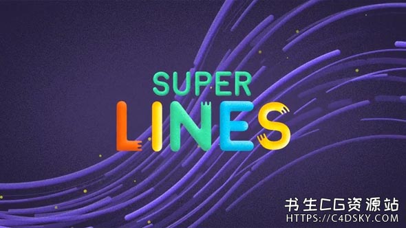 中文版AE脚本-超级流动线条速度线MG动画脚本AEscripts Super Lines 1.4.7 + 使用教程