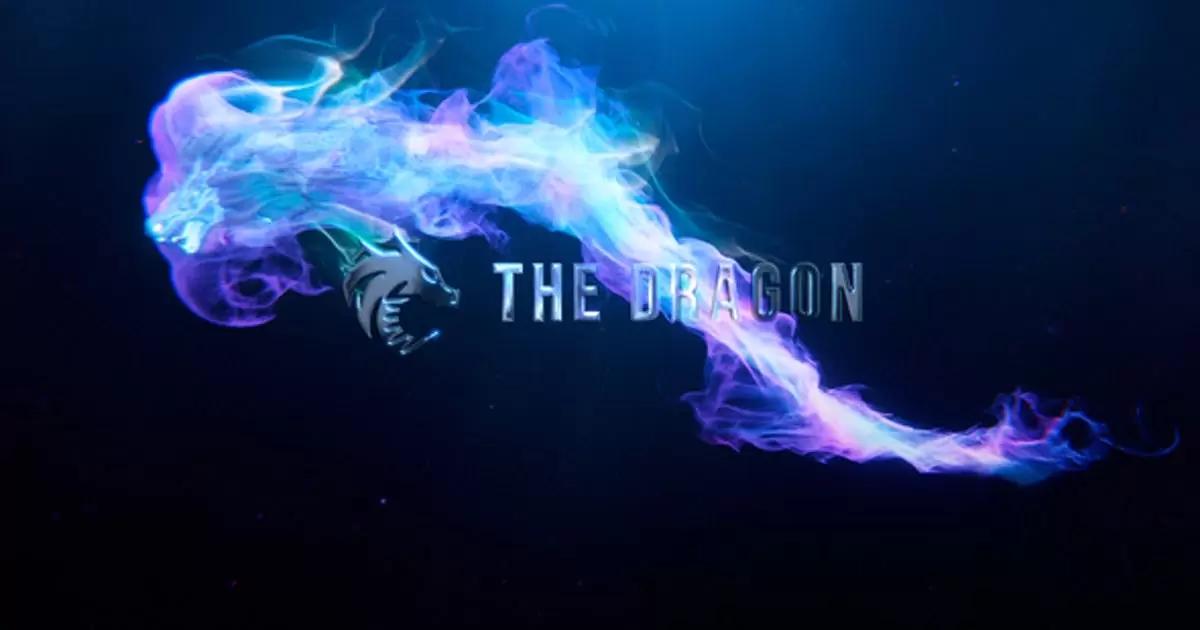 粒子幻想烟雾龙logo标志AE模版Particles Fantasy Dragon Logo插图