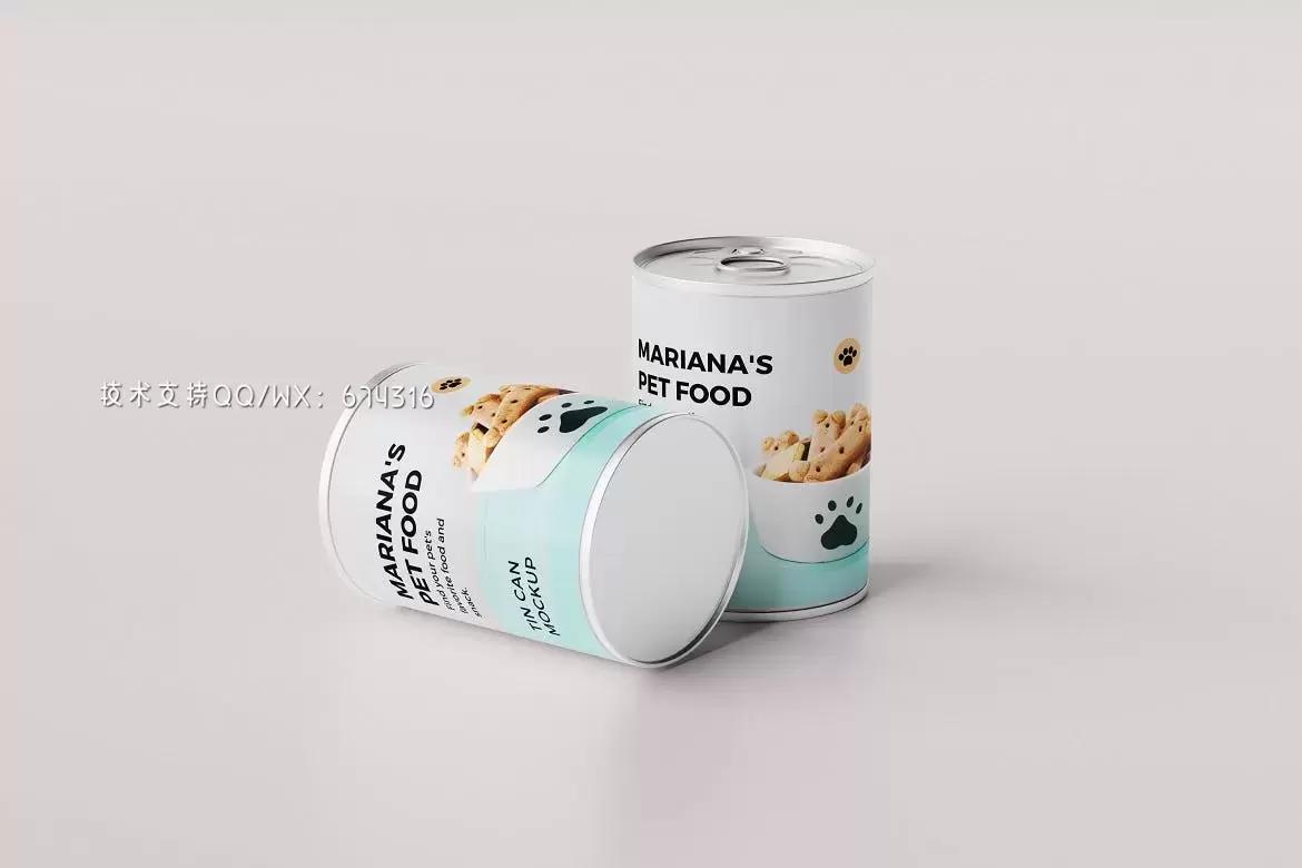 高品质的宠物食品罐头包装设计VI设计样机展示模型mockups免费下载插图4