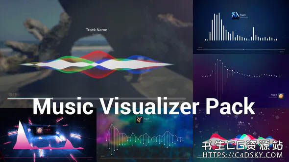 AE模板-33组创意音乐波形均衡器可视化节奏感动画Music Visualizer Pack