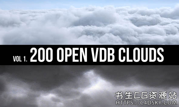 200组VDB体积云模型Open VDB Clouds Pack