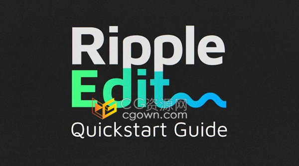 Ripple Edit v1.1.2 涟漪剪辑AE脚本工具下载