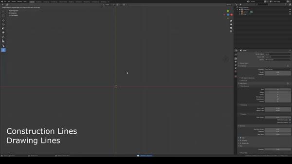Blender插件-构造施工线精确CAD建模助手Construction Lines v0.9.6.5