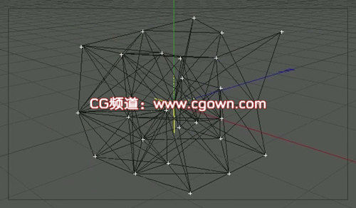 Cinema 4D – Plexus Style Organic Particle Lines 粒子线教程