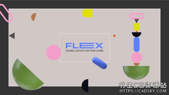 AE脚本-图形动态布局对齐图层工具AEscripts Flex v1.0.0 Win/Mac+ 使用教程