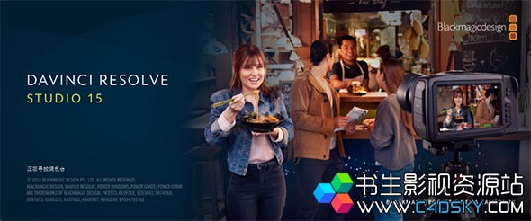 达芬奇调色软件Blackmagic Design DaVinci Resolve Studio 15.1 macOS中文/英文版