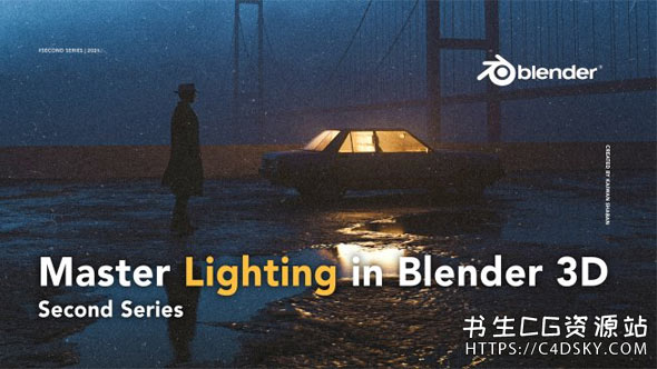 Blender教程-三维灯光照明渲染教程Master Lighting in Blender 3D | #Series2 含英文字幕