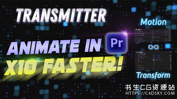 PR脚本-图层快速变换运动效果AEscripts Transmitter v1.2.0 for Premiere Pro