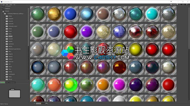 上千种C4D标准材质预设大合集Cinema 4D Standard Materials Bundle 免费下载