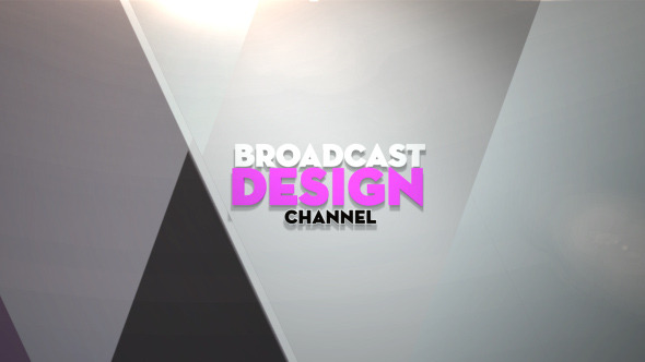 AE模板：简洁优雅电视频道栏目包装模板Videohive Broadcast Design Channel Ident