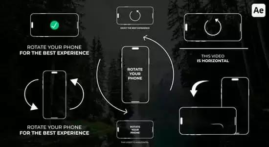 AE模板-手机翻转创意演示动画 Rotate Your Phone插图