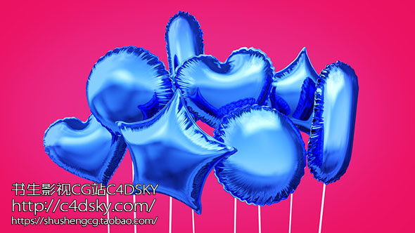 如何使用C4D的布料和顶点贴图制作气球文字Cinema 4D Using Cloth to Create Mylar Balloons免费下载