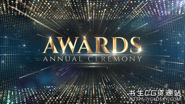 AE模板-大气奥斯卡电影颁奖典礼最佳演员提名预告宣传Awards Ceremony