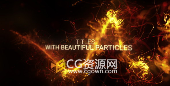 抽象Particles粒子踪迹生长动画标题预告片视频制作-AE模板下载