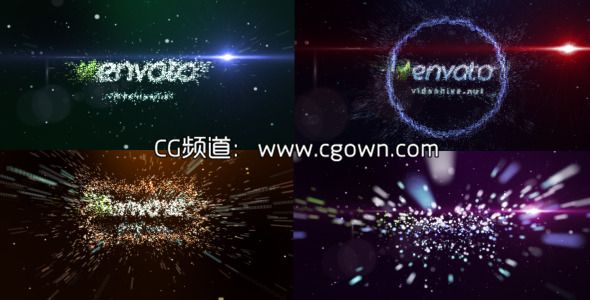 粒子标志演绎片头Videohive Transformation of particles AE模板