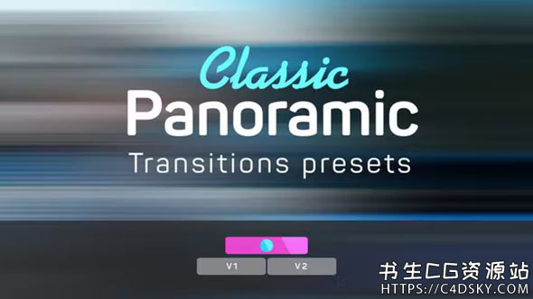 PR预设-优雅经典Vlog全景无缝滑动转场动画特效Classic Panoramic Transitions Presets