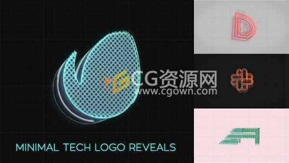 软件应用程序启用或手机开机LOGO演绎片头动画AE模板