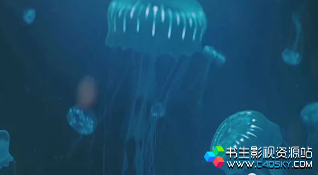 【中文字幕教程】C4D深海透明体水母完整案例教学：从建模到特效全过程 免费下载