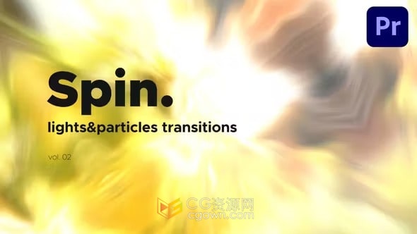 PR模板-灯光和粒子旋转过渡Lights & Particles Spin Transitions