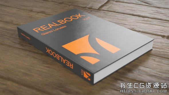 中文汉化版C4D插件-真实三维书本杂志书籍翻页翻书动画预设Realbook V3.1 for Cinema 4D R16-R23+视频教程