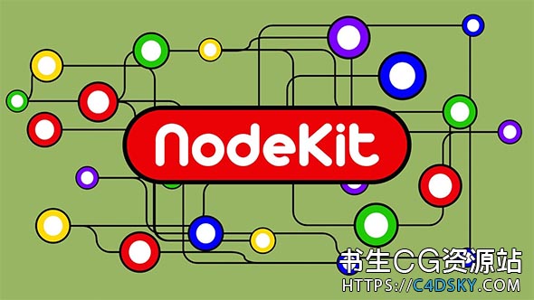 AE脚本-阵列节点连线动画工具包脚本AEscripts NodeKit V1.06 Win/Mac + 视频教程 (思维导图流程图必备脚本)