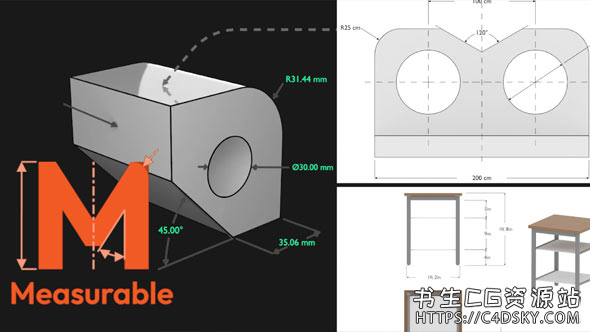 Blender中文版插件-终极CAD样式技术绘图模型尺寸测量插件 Measurable V1.2+使用教程