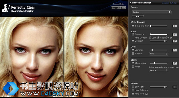 Athentech Perfectly Clear Complete 3.5.6.1144 WIN 64 磨皮锐化调色滤镜PS插件