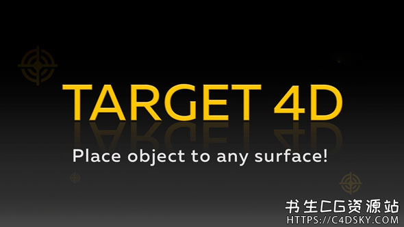 C4D模型对象放置任意表面位置插件AEscripts Target4D v1.5.9 For Cinema 4D R17-R25 + 使用教程