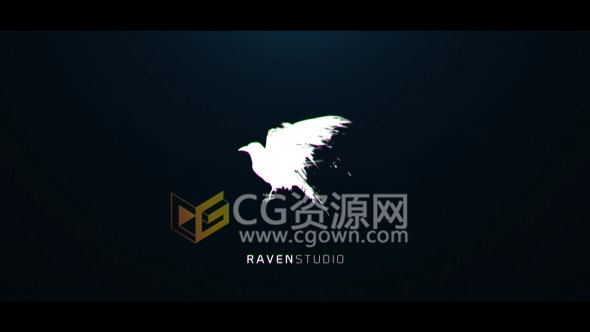 4K分辨率片头抽象失真故障标志LOGO动画制作工程-AE模板下载