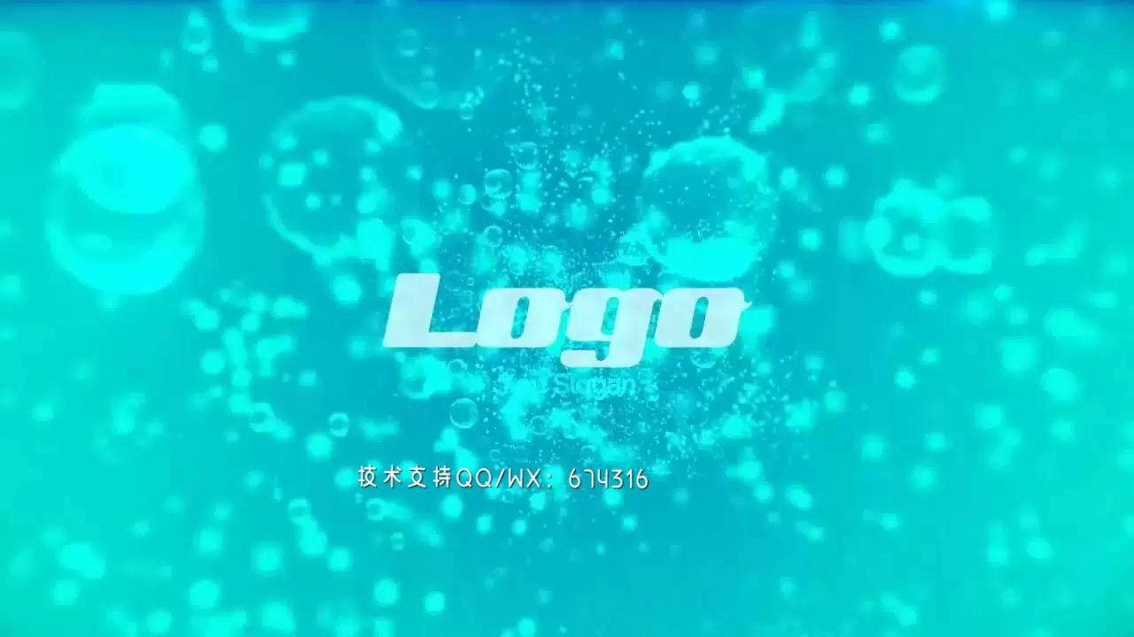 动态气泡logo片头展示AE模板视频下载插图