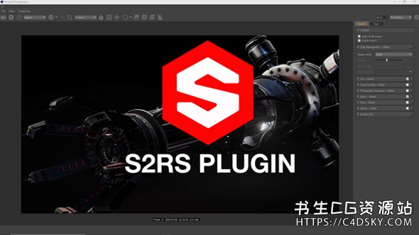 中文汉化版C4D插件-一键将Substance Painter贴图转Redshift材质插件S2RS Plugin