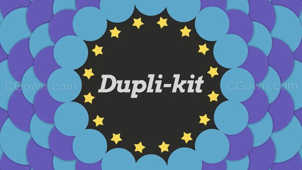 Dupli-Kit v1.1 AE脚本复制图层排列图案动画效果控制工具