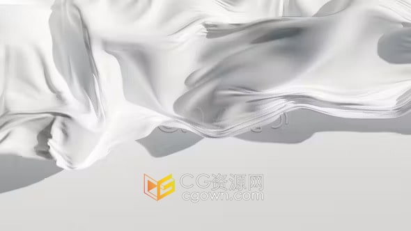 3D布料标志动画Cloth Logo Reveal-AE模板