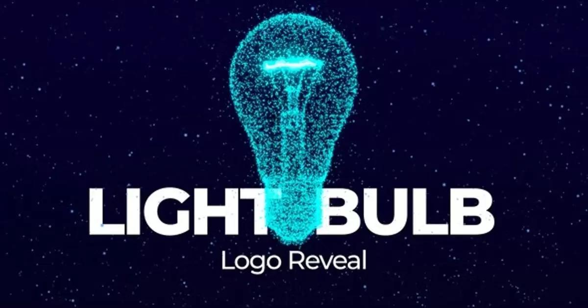 灯泡创意logo标志揭示AE视频模版Light Bulb Idea Logo Reveal插图