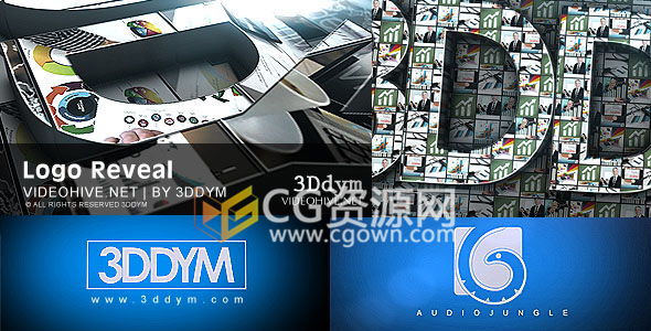 AE模板工程三维企业3D标志漫威风格LOGO动画片头 免费下载