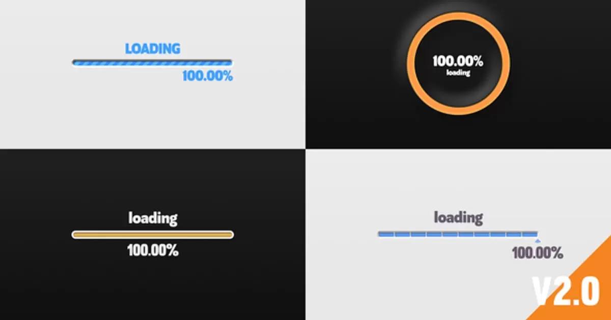 加载动画条动画元素素材AE视频模版Loading Bar Pack插图