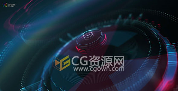 AE模板Hi-Tech HUD现代高科技感企业公司标志宣传片头