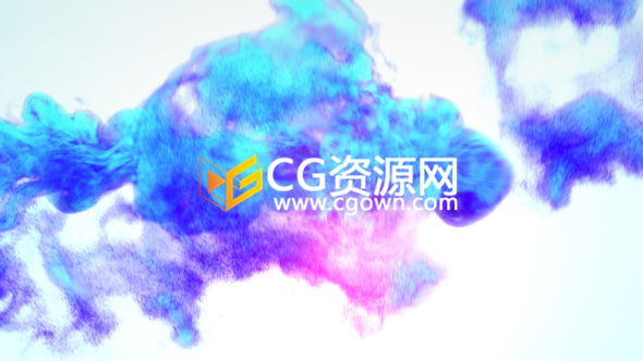 AE模板液体烟雾炫彩水墨粒子追踪演绎标志LOGO片头动画 免费下载