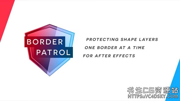 AE脚本-轻松调整形状大小，同时保持笔触宽度和圆角脚本 BorderPatrol V1.0 Win/Mac