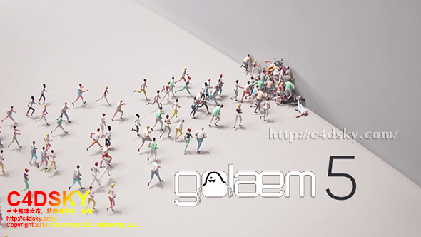 Golaem Crowd v5.3.4.1 for Maya 2015 to 2017 人群模拟集群仿真插件+使用教程 免费下载