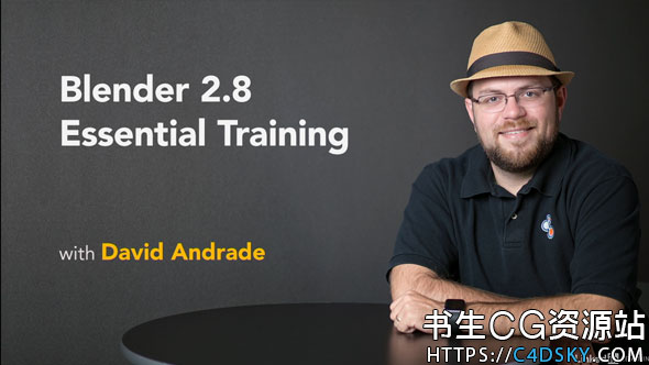 零基础学习三维软件Blender教程Lynda Blender 2.8 Essential Training含英文字幕